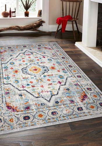 TEPPI Vintage 7655 Hall gulvtppe, rektangulr - multifarvet polypropylen (80x150)