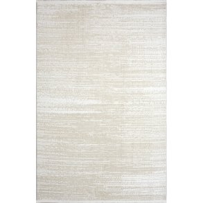 TEPPI Jasmine 1452 Hall gulvtppe, rektangulr - beige og hvid polyester (80x150)