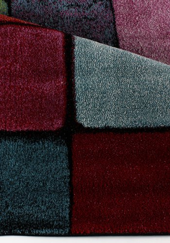 TEPPI Renkli gulvtppe m. tern, rektangulr - multifarvet polypropylen (120x170)