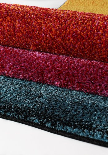 TEPPI Renkli gulvtppe m. tern, rektangulr - multifarvet polypropylen (200x290)