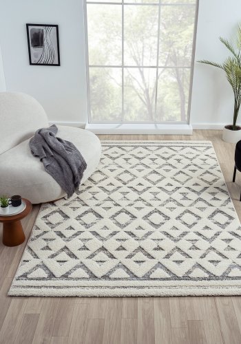 TEPPI Sevilla 5507 gulvtppe, rektangulr - multifarvet polypropylen (80x150)