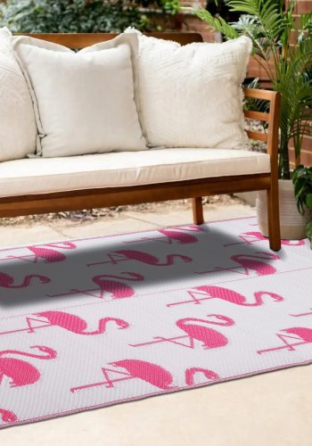 NORDVÄRK Savana 8811 udendrs gulvtppe, rektangulr - pink polypropylen(120x180)