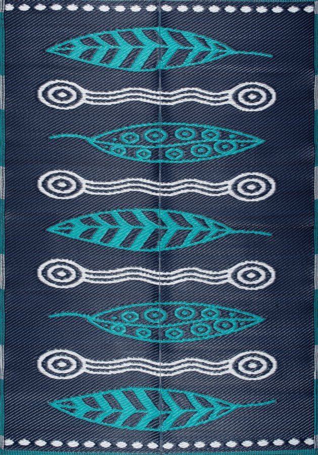 NORDVÄRK Savana 8809 udendrs gulvtppe, rektangulr - grn polypropylen (150x210)