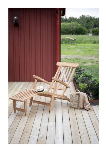 VENTURE DESIGN Kenya udendrs liggestol - natur teaktr 