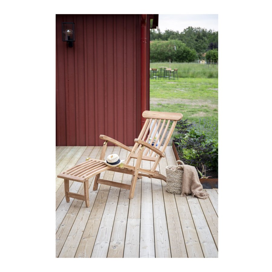 VENTURE DESIGN Kenya udendrs liggestol - natur teaktr 