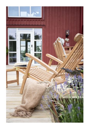 VENTURE DESIGN Kenya udendrs liggestol - natur teaktr 