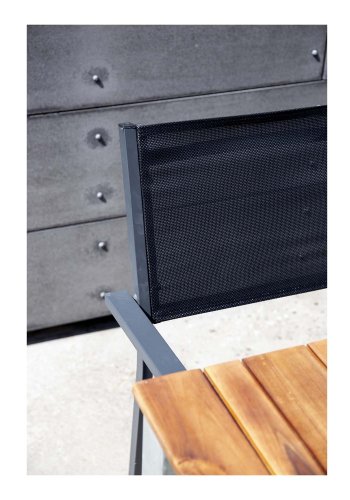 VENTURE DESIGN rektangulr Zenia havebord - natur akacietr og zink stl (200x100)