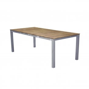 VENTURE DESIGN rektangulr Zenia havebord - natur akacietr og zink stl (200x100)