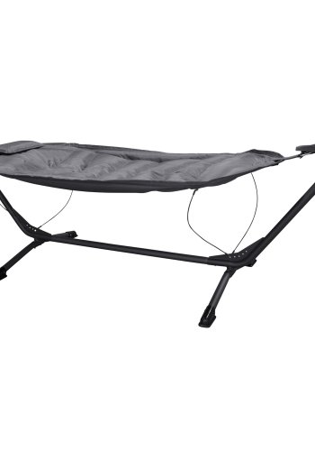 VENTURE DESIGN Niño udendrs hngekje - gr stof, sort stl og plastik 