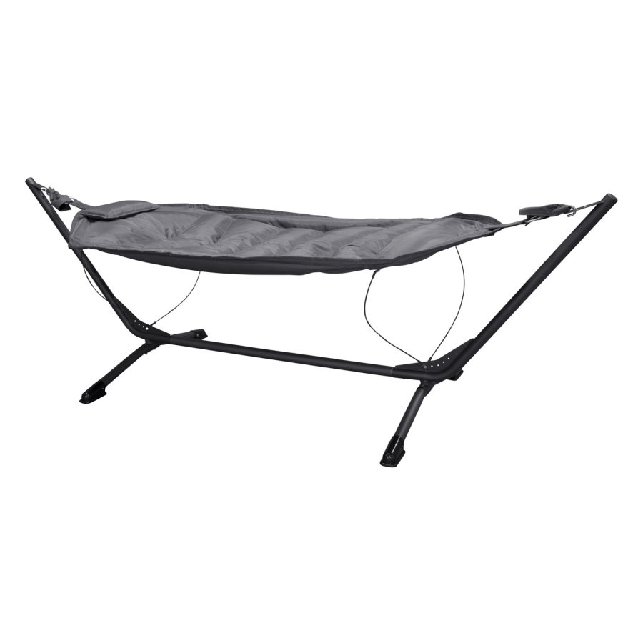 VENTURE DESIGN Niño udendrs hngekje - gr stof, sort stl og plastik 