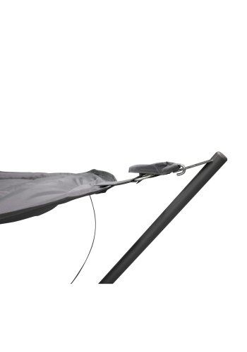 VENTURE DESIGN Niño udendrs hngekje - gr stof, sort stl og plastik 