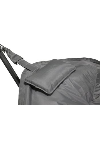 VENTURE DESIGN Niño udendrs hngekje - gr stof, sort stl og plastik 