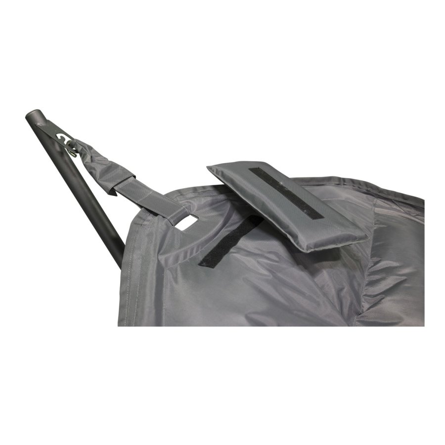 VENTURE DESIGN Niño udendrs hngekje - gr stof, sort stl og plastik 