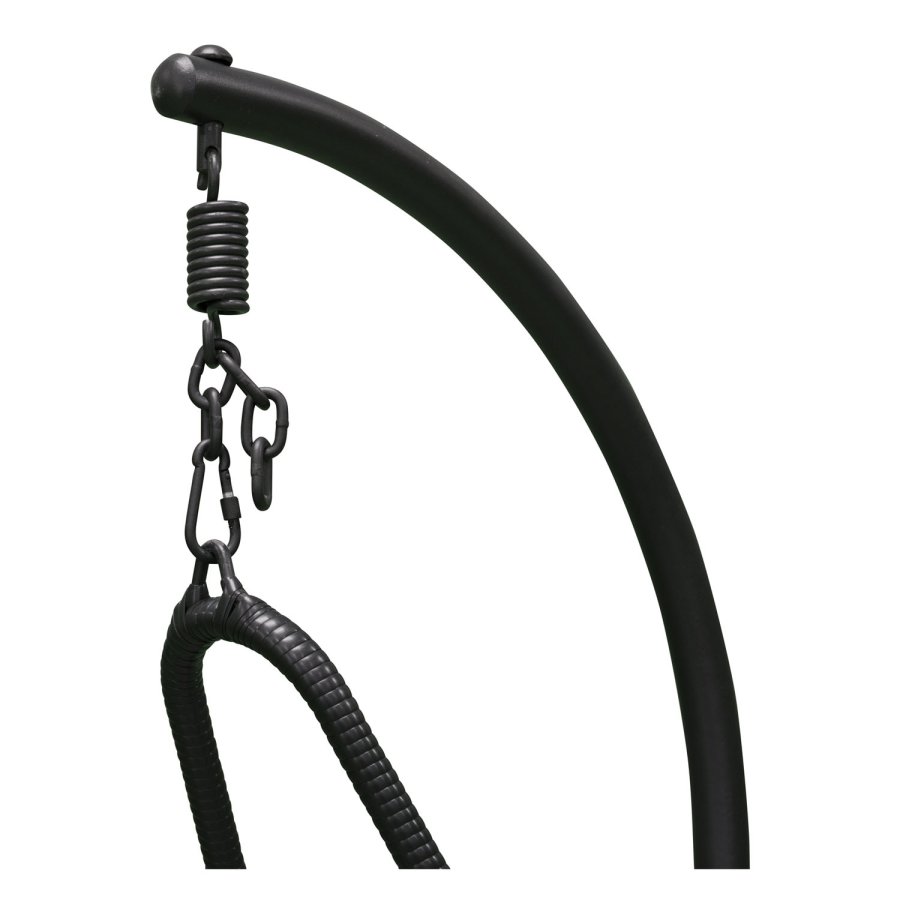 VENTURE DESIGN Vide udendrs hngestol m. hynder - gr stof, sort rattan og stl