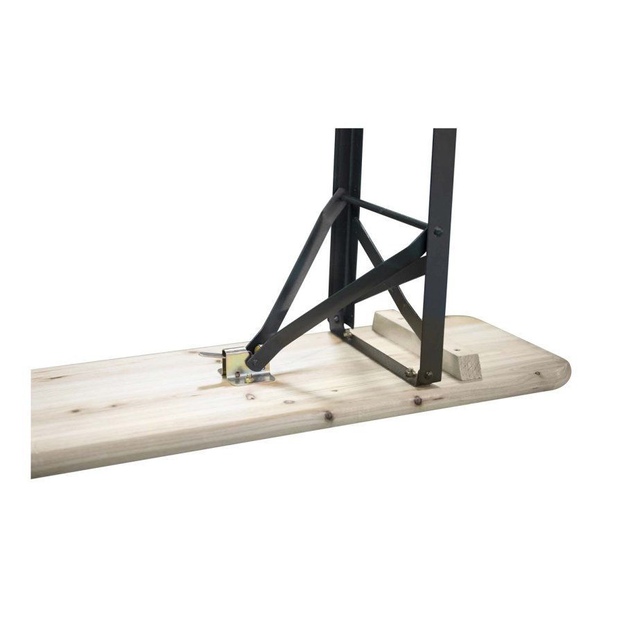 VENTURE DESIGN Guniess foldehavebord og havebnke - natur tr og sort metal 