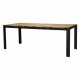 VENTURE DESIGN rektangulr Bois havebord- natur akacietr og sort aluminium (200x100)