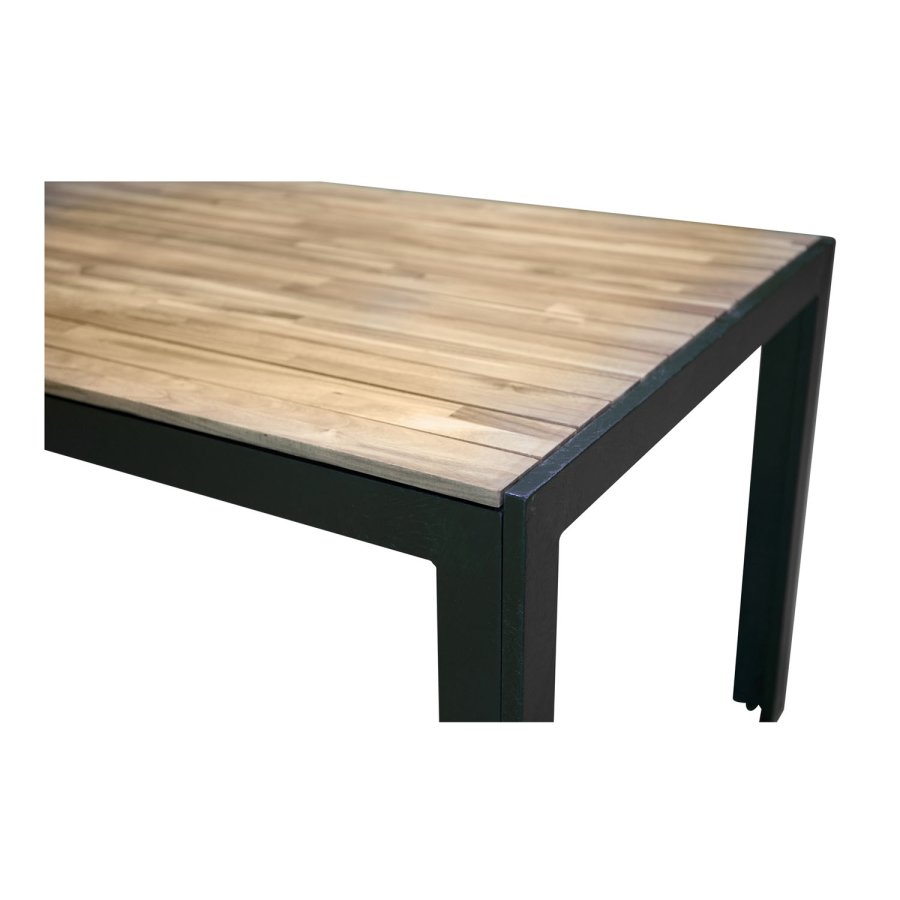 VENTURE DESIGN rektangulr Bois havebord- natur akacietr og sort aluminium (200x100)