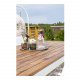 VENTURE DESIGN rektangulr Bois havebord - natur akacietr og hvid aluminium (200x100)