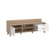 TVILUM Ikast TV-mbel med 1 lge + 2 skuffer, Jackson Hickory/Hvid, 181,9 x 51,2 x 61,6 cm