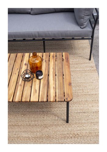 VENTURE DESIGN Penh Balcony hjrne havesofa - sort stl