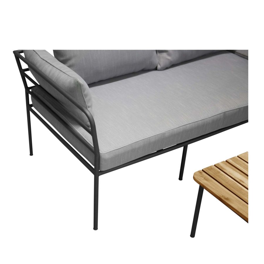 VENTURE DESIGN Penh Balcony hjrne havesofa - sort stl