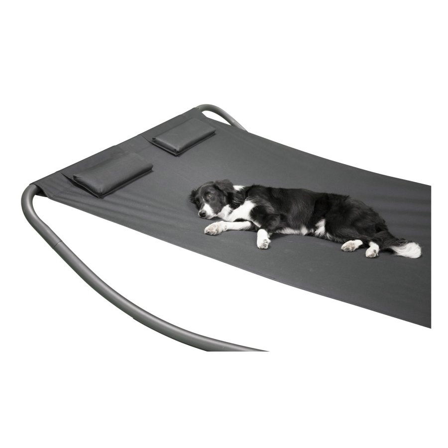 VENTURE DESIGN Gordo udendrs dobbelt gynge liggestol - sort stof og stl