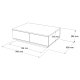 NORDVÄRK Fr14 sofabord, m. 2 lger - Atlantic Pine og hvid melamin (90x60)