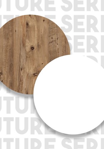 FUNZI LIVING Fr16 bogreol, m. 2 lger og 4 hylder - hvid og Atlantic Pine melamin