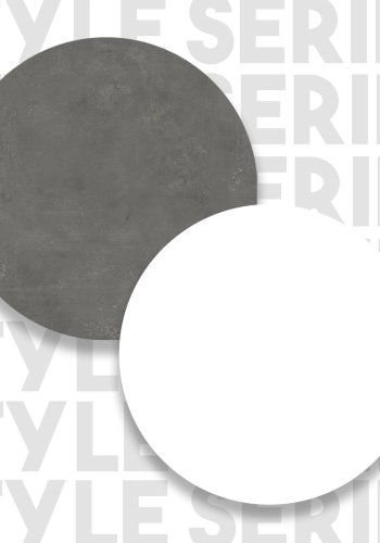 NORDVÄRK ST1 barbord, m. 3 hylder - hvid og gr melamin (120x51,6)