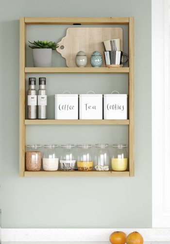 NORDVÄRK PR1 vghylde, m. 3 rum - natur melamin