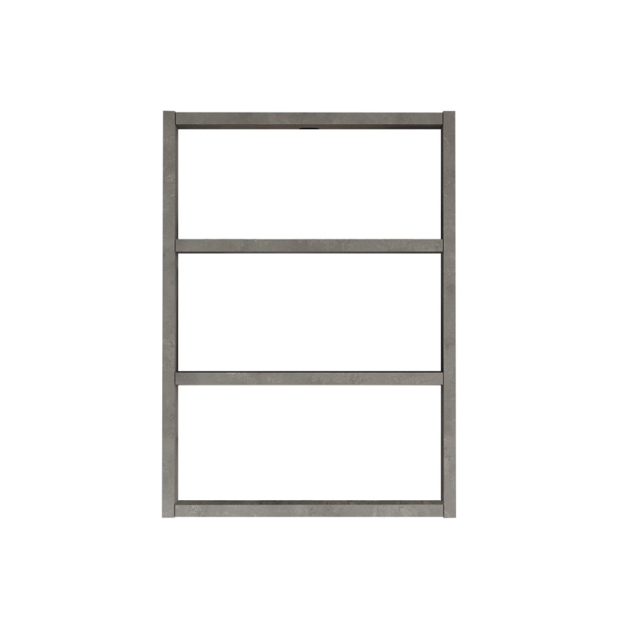 NORDVÄRK PR1 vghylde, m. 3 rum - slv melamin