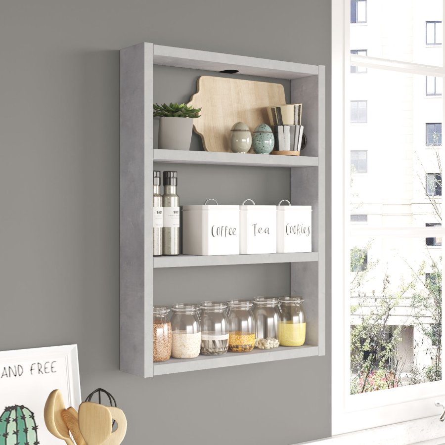 NORDVÄRK PR1 vghylde, m. 3 rum - gr melamin