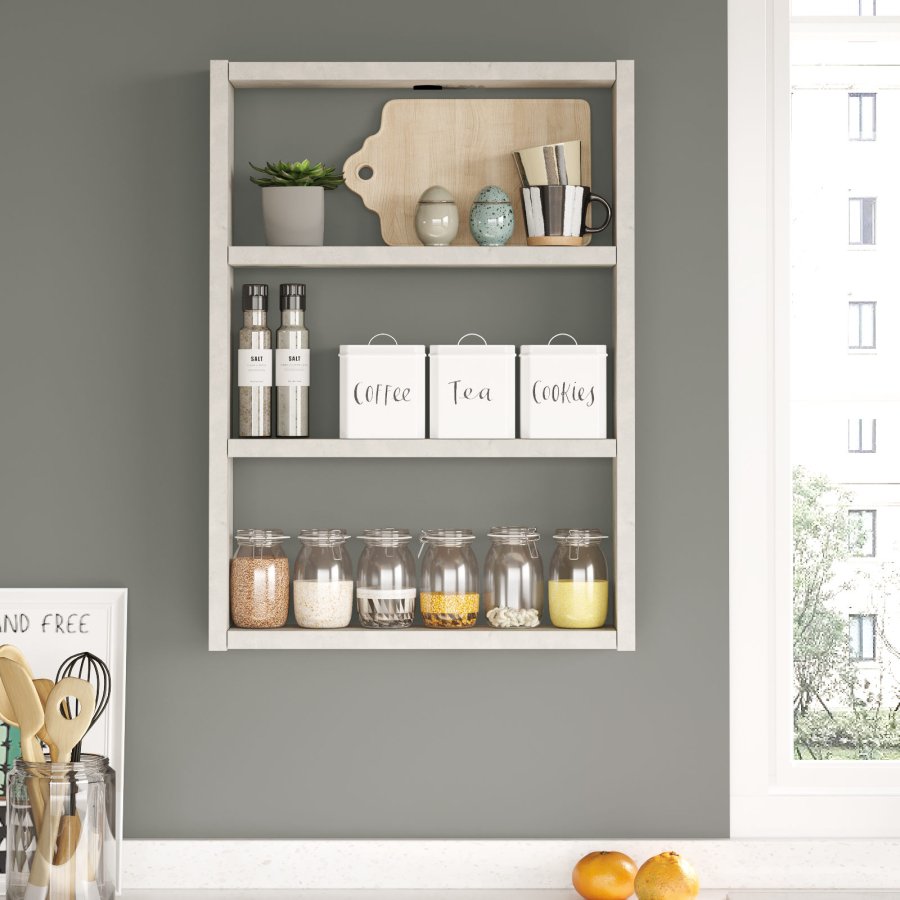 NORDVÄRK PR1 vghylde, m. 3 rum - gr melamin