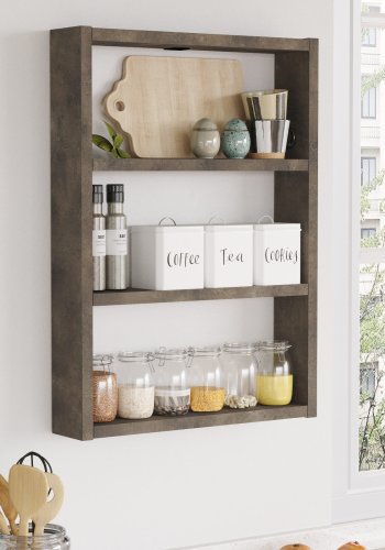 NORDVÄRK PR1 vghylde, m. 3 rum - bronze melamin