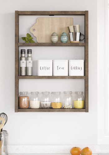 NORDVÄRK PR1 vghylde, m. 3 rum - bronze melamin