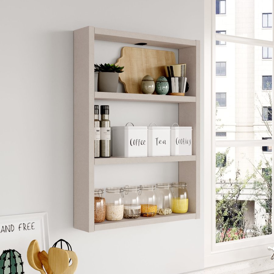 NORDVÄRK PR1 vghylde, m. 3 rum - gr melamin