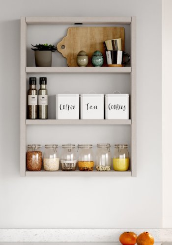 NORDVÄRK PR1 vghylde, m. 3 rum - gr melamin