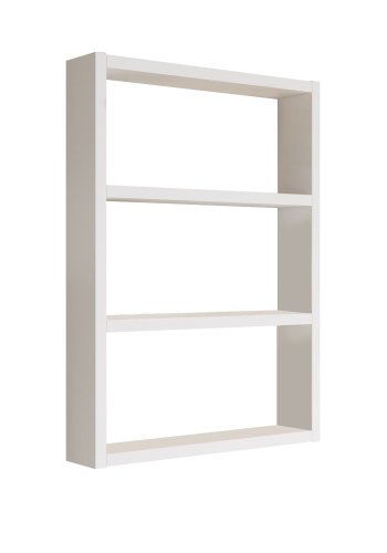 NORDVÄRK PR1 vghylde, m. 3 rum - hvid melamin