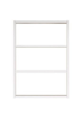 NORDVÄRK PR1 vghylde, m. 3 rum - hvid melamin