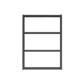 NORDVÄRK PR1 vghylde, m. 3 rum - antracitgr melamin