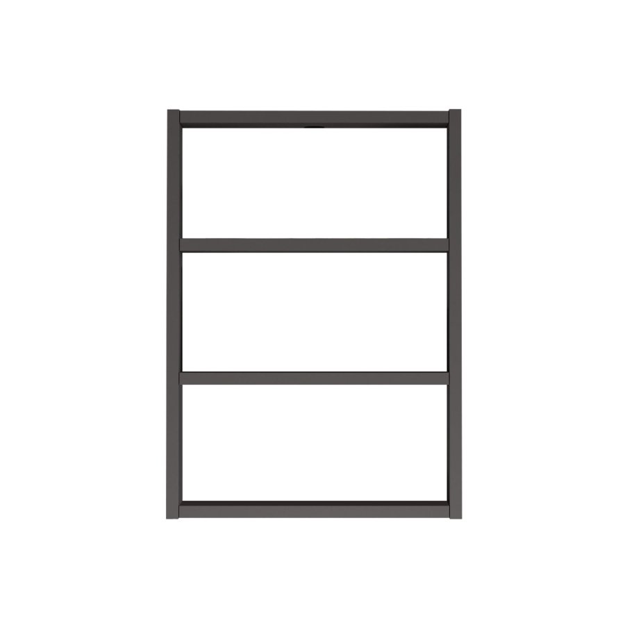 NORDVÄRK PR1 vghylde, m. 3 rum - antracitgr melamin