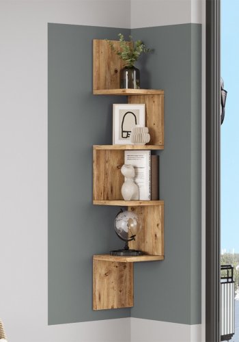 NORDVÄRK WL9 hjrne vghylde - natur melamin