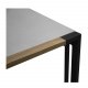 VENTURE DESIGN rektangulr Texas havebord - gr glas og sort aluminium (200x100)