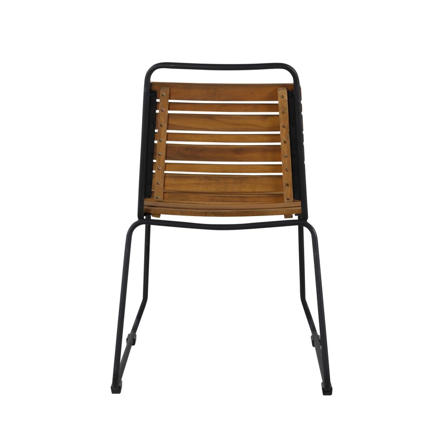 VENTURE DESIGN Bois havestol - natur akacietr og sort stl