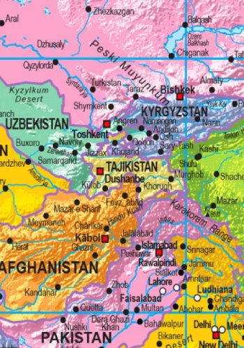 ARTGEIST Orbis Terrarum verdenskort billede - multifarvet print p kork, 2 strrelser