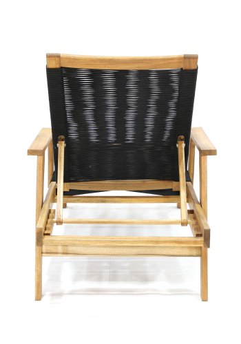 VENTURE DESIGN Little John udendrs liggestol - natur akacietr og sort reb 