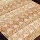 TEPPI 00025A gulvtppe m. mnster, rektangulr - beige jute (160x240)