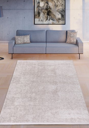 TEPPI 1519 gulvtppe m. mnster, rektangulr - multifarvet fljl stof (160x230)