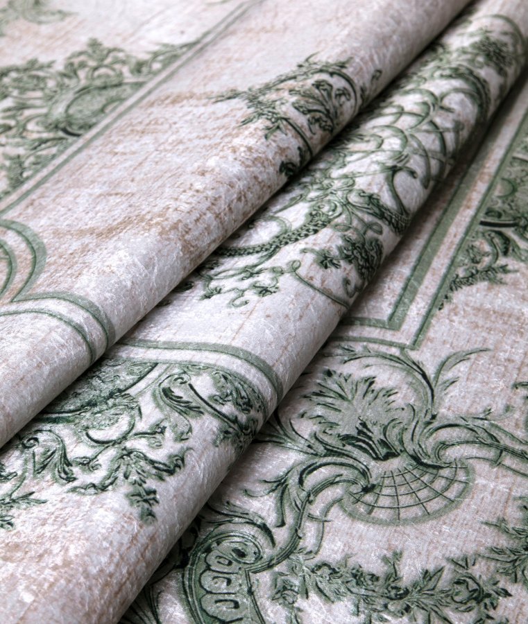 TEPPI 1037 gulvtppe m. mnster, rektangulr - multifarvet fljl stof (120x180)