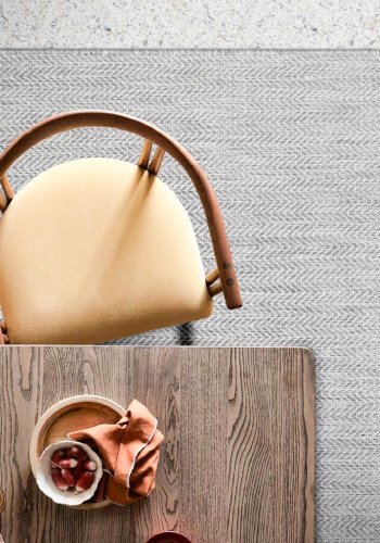 TEPPI 20522A gulvtppe, rektangulr - gr-hvid sisal (160x230)